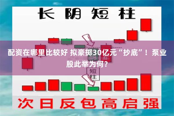 配资在哪里比较好 拟豪掷30亿元“抄底”！泵业股此举为何？