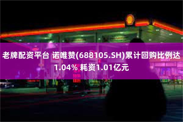 老牌配资平台 诺唯赞(688105.SH)累计回购比例达1.04% 耗资1.01亿元