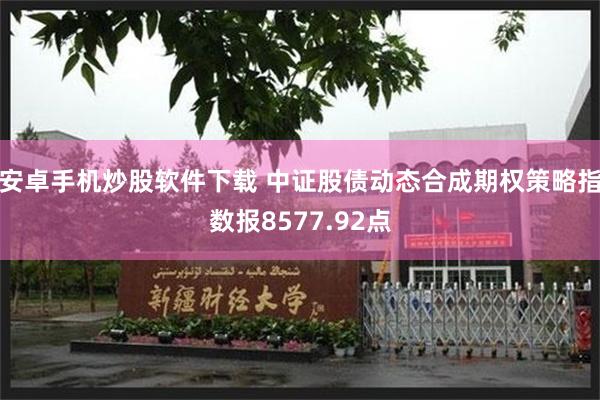 安卓手机炒股软件下载 中证股债动态合成期权策略指数报8577.92点